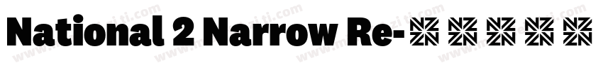 National 2 Narrow Re字体转换